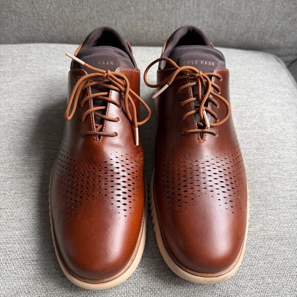 Cole Haan Men\'s 2.Zerogrand Laser Wing Shoes Acorn/Sesame Brown Preppy Sz13 main image 13